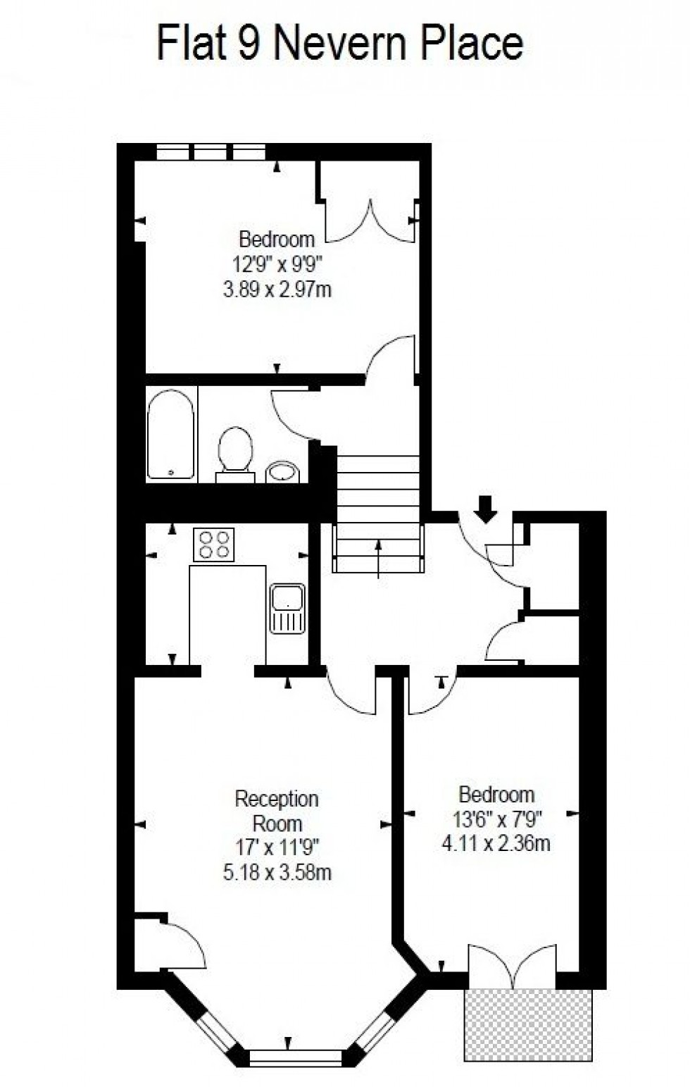 Floorplan for Bell House, Nevern Place, SW5