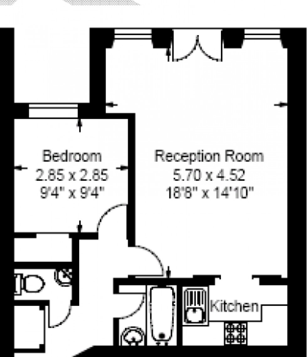 Floorplan for Grenbeck Court, SW5 9NL