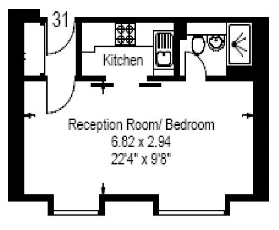 Floorplan for Grenbeck Court, SW5 9NL