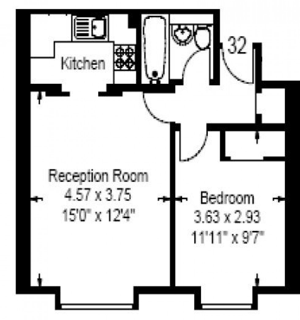 Floorplan for Trebovir Road, London, SW5