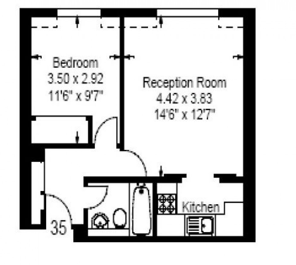 Floorplan for Trebovir Road, London, SW5