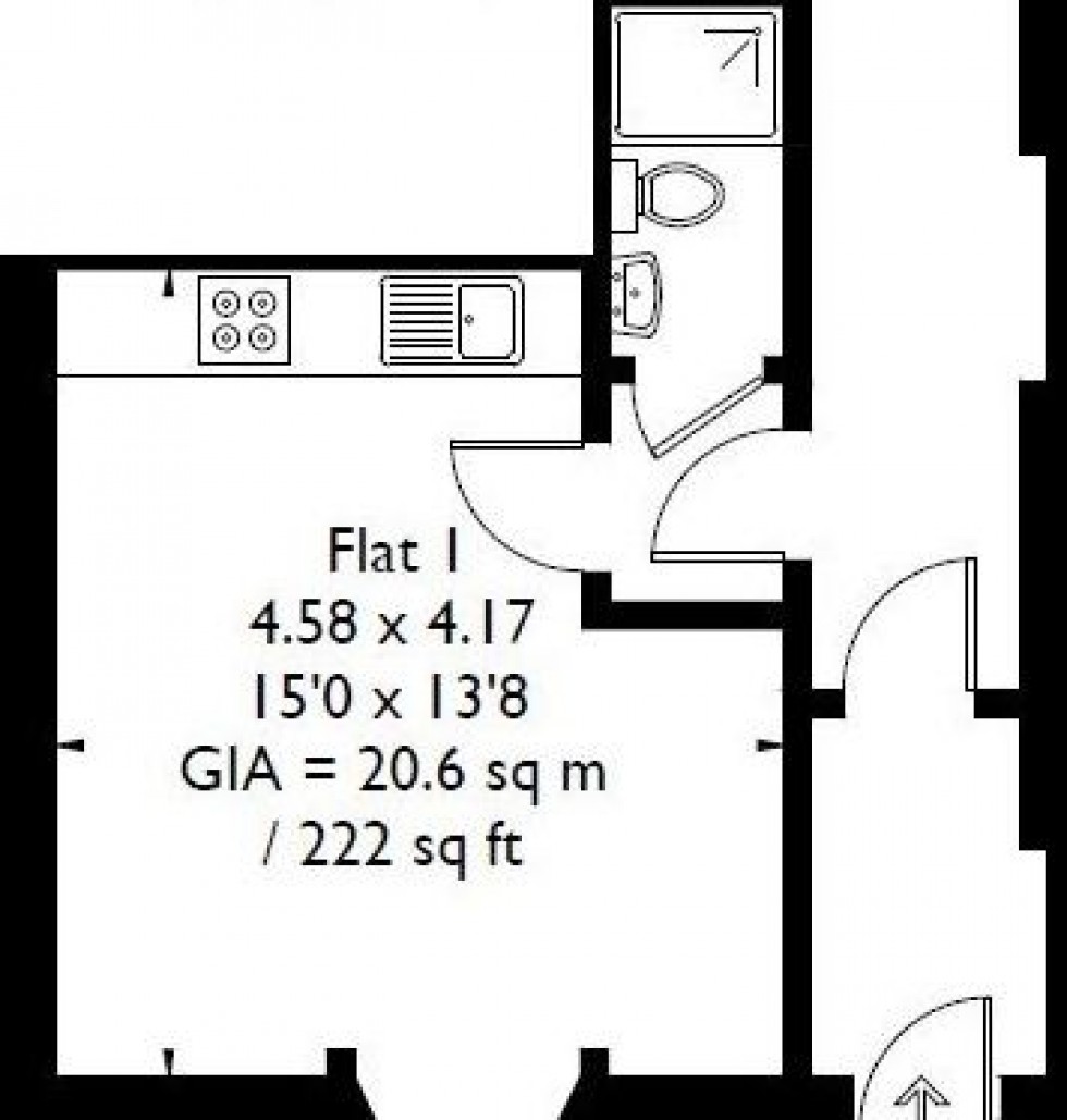 Floorplan for Queensborough Terrace, London, W2