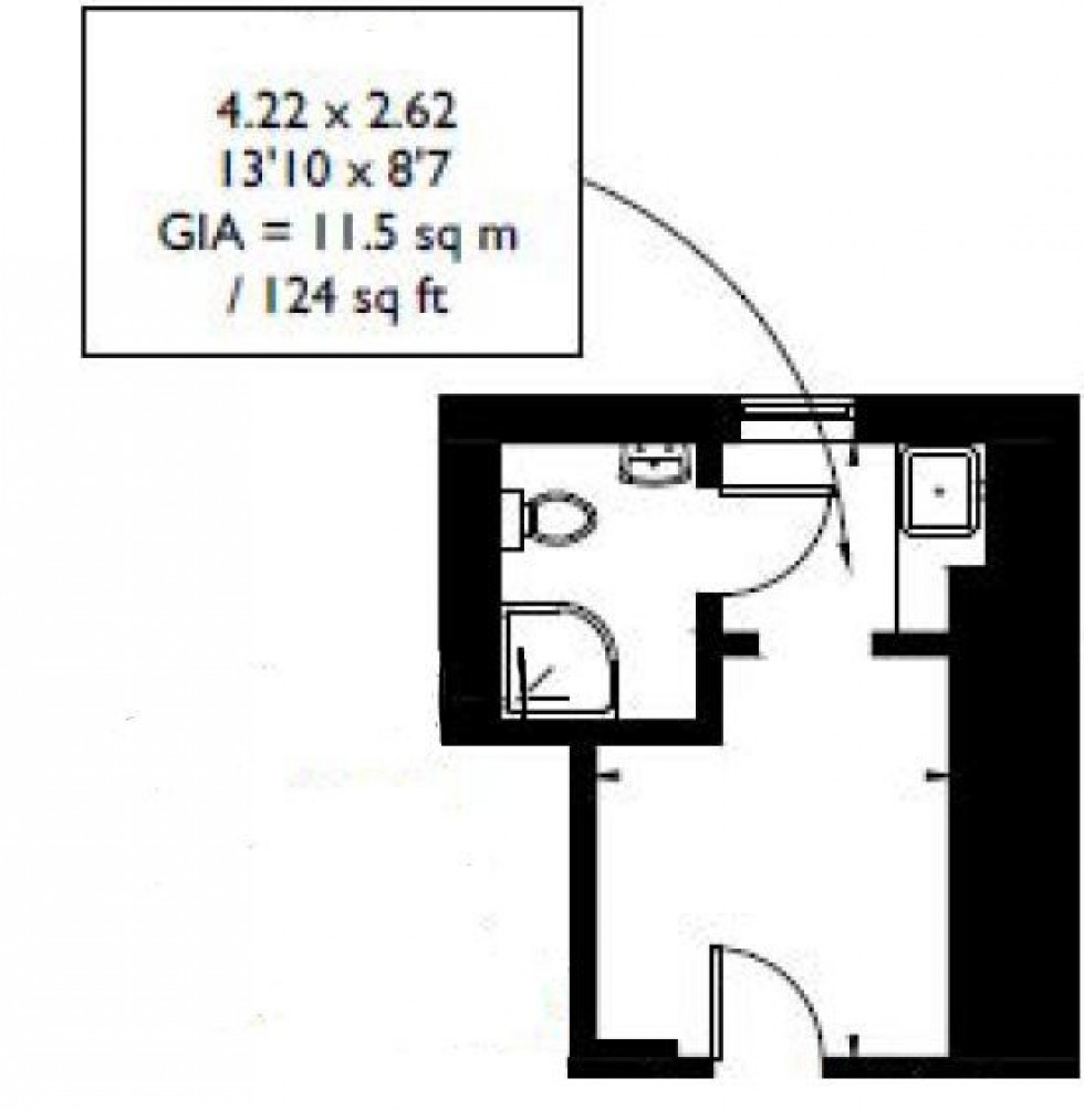 Floorplan for Queensborough Terrace, London, W2