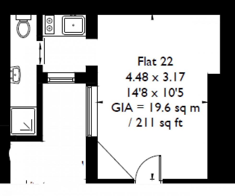 Floorplan for Queensborough Terrace, W2