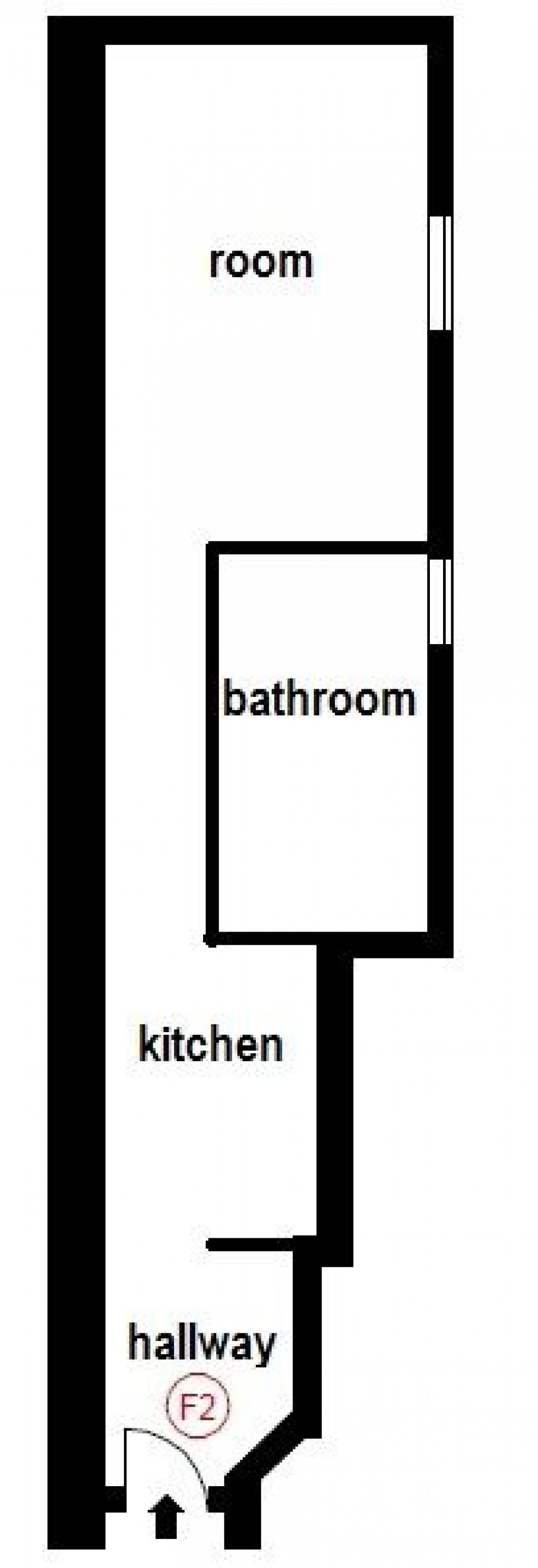 Floorplan for Sussex Gardens, London, W2