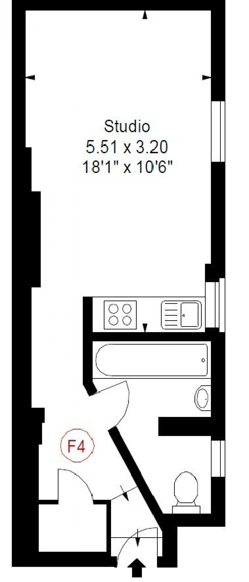 Floorplan for 200 Sussex Gardens, W2