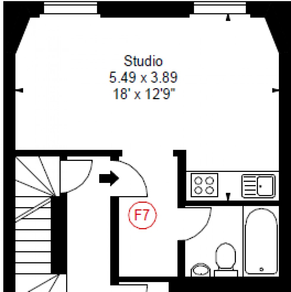 Floorplan for 200 Sussex Gardens, W2 3UA